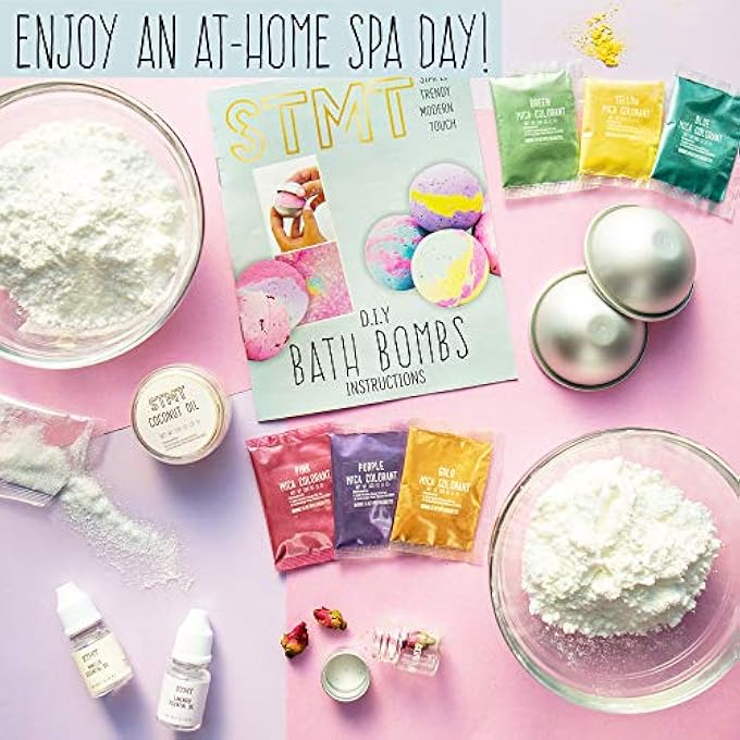 STMT D.I.Y. Bath Bombs Kit - Mix and Mold Your Own 5 Scented Bath Bombs â€“ Bath Bomb Set for Kids Ages 6 and Up - Image 4